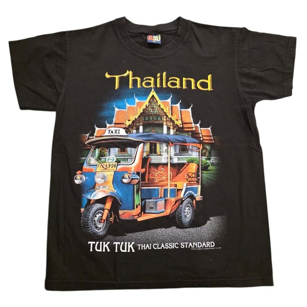 Joligolf Thailand T-Shirt Tuk Tuk Thai Classic Standard Taxi Black Medium NEW